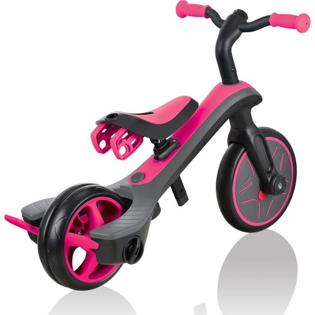 Παιδικό Τρίκυκλο Ποδήλατο Globber Trike Explorer 4 Σε 1 Φούξια Ροζ - 632-110