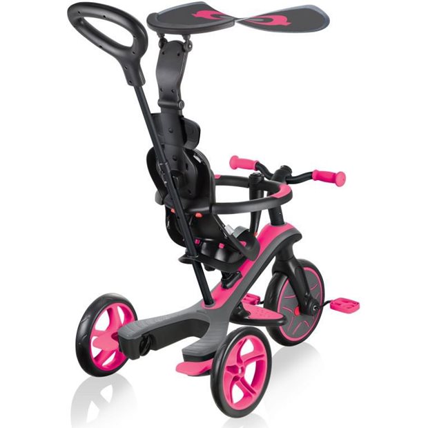 Παιδικό Τρίκυκλο Ποδήλατο Globber Trike Explorer 4 Σε 1 Φούξια Ροζ - 632-110