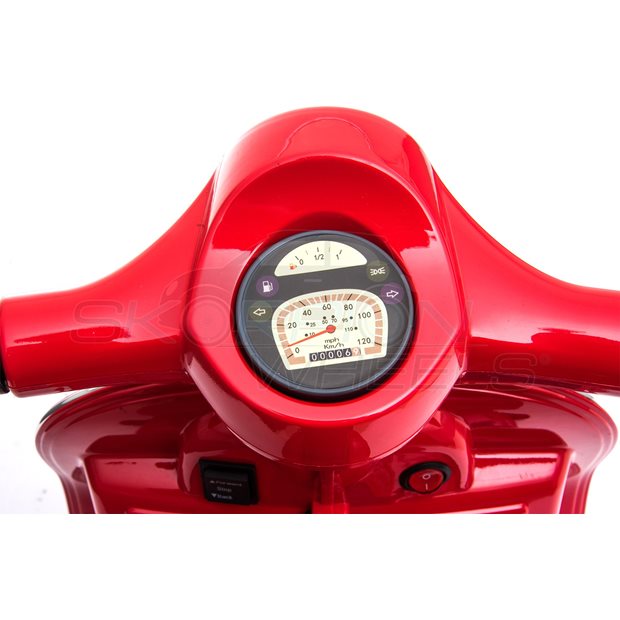 Ηλεκτροκίνητη Μηχανή Piaggio Vespa Original License 6V Λευκή | Skorpion Wheels - 5245008