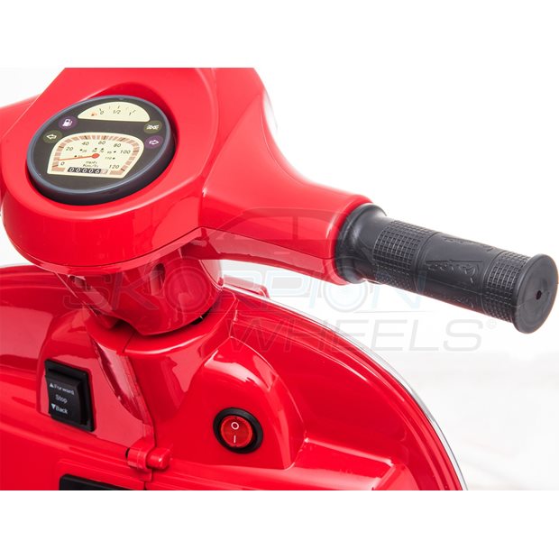 Ηλεκτροκίνητη Μηχανή Piaggio Vespa Original License 6V Λευκή | Skorpion Wheels - 5245008