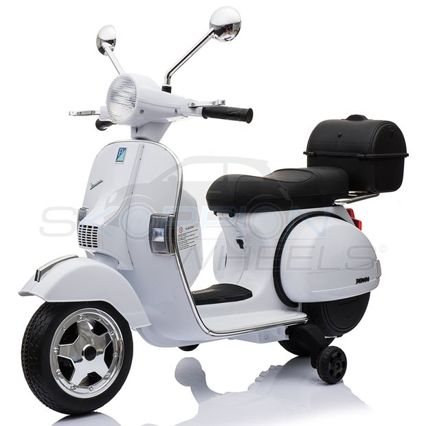 Παιδικη Vespa Piaggio Original 12V Λευκη Skorpion Wheels - 5245050