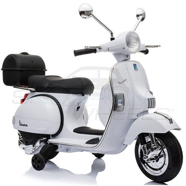 Παιδικη Vespa Piaggio Original 12V Λευκη Skorpion Wheels - 5245050