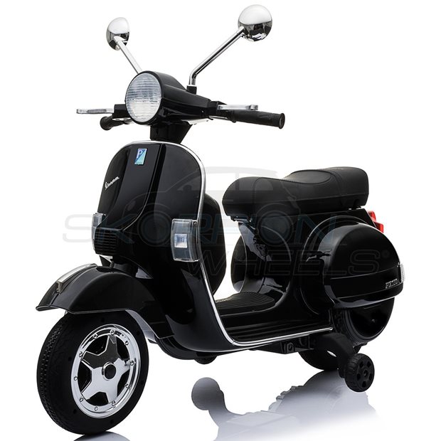 Παιδικη Vespa Piaggio Original 12V Μαυρη Skorpion Wheels - 5245050