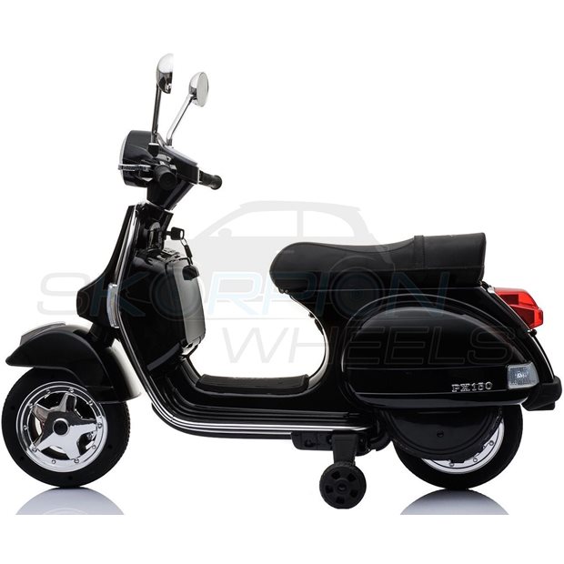 Παιδικη Vespa Piaggio Original 12V Μαυρη Skorpion Wheels - 5245050
