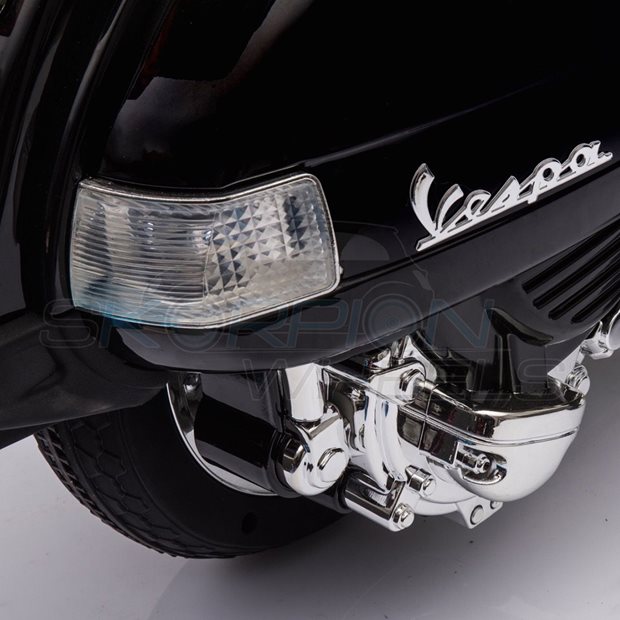 Παιδικη Vespa Piaggio Original 12V Μαυρη Skorpion Wheels - 5245050