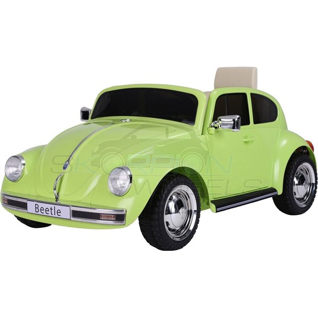 Ηλεκτροκίνητο Αυτοκίνητο Volkswagen Beetle Original License 12V Πράσινο | Skorpion Wheels - 5246018