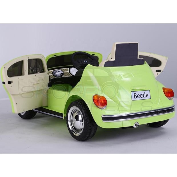 Ηλεκτροκίνητο Αυτοκίνητο Volkswagen Beetle Original License 12V Πράσινο | Skorpion Wheels - 5246018