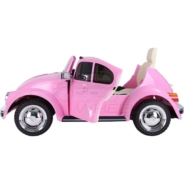 Ηλεκτροκίνητο Αυτοκίνητο Volkswagen Beetle Original License 12V Ροζ | Skorpion Wheels - 5246018