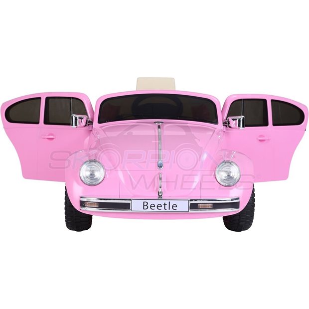 Ηλεκτροκίνητο Αυτοκίνητο Volkswagen Beetle Original License 12V Ροζ | Skorpion Wheels - 5246018