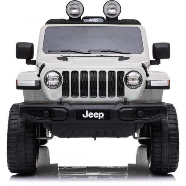 Ηλεκτροκίνητο Αυτοκίνητο Jeep Wrangler Rubicon Original License 12V Λευκό | Skorpion Wheels - 5247052