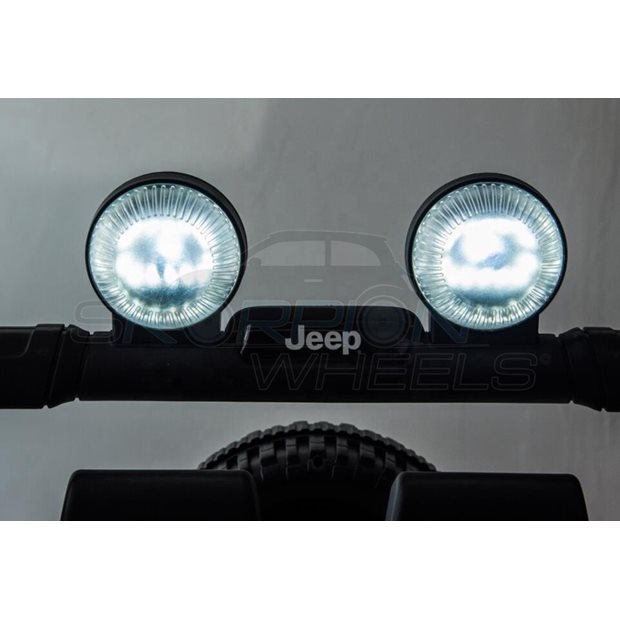 Ηλεκτροκίνητο Αυτοκίνητο Jeep Wrangler Rubicon Original License 12V Λευκό | Skorpion Wheels - 5247052