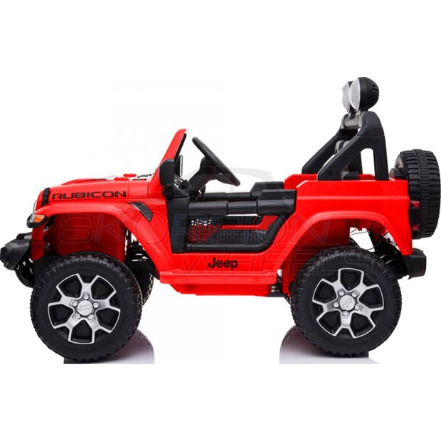 Ηλεκτροκίνητο Αυτοκίνητο Jeep Wrangler Rubicon Original License 12V - Κόκκινο | Skorpion Wheels - 5247052