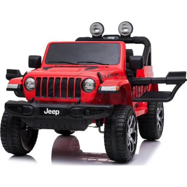 Ηλεκτροκίνητο Αυτοκίνητο Jeep Wrangler Rubicon Original License 12V - Κόκκινο | Skorpion Wheels - 5247052