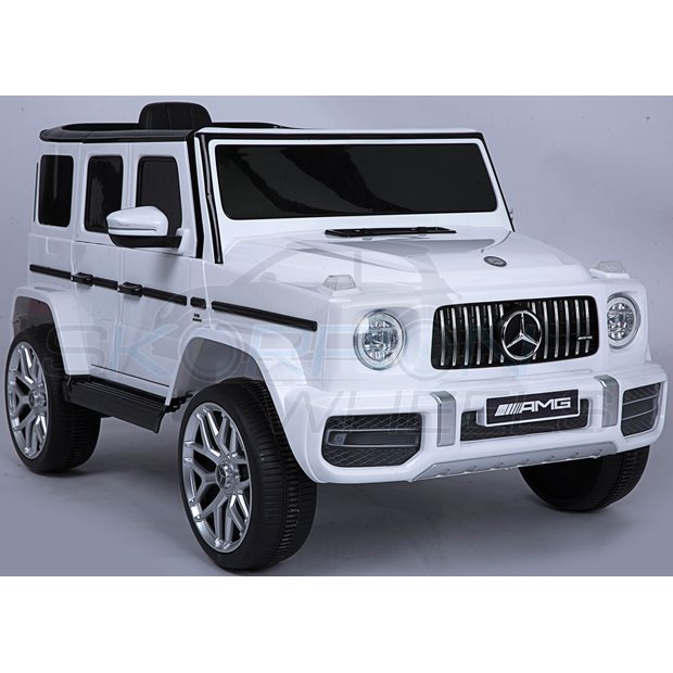 Ηλεκτροκίνητο Αυτοκίνητο Mercedes Benz AMG G63 Original License 12V - Λευκό | Skorpion Wheels - 5247036