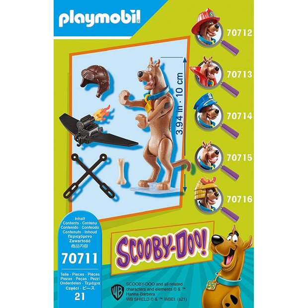 Playmobil Scooby-Doo Συλλεκτική Φιγούρα Scooby "Πιλότος" - 70711