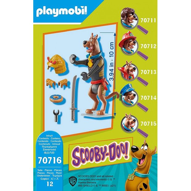 Playmobil Scooby-Doo Συλλεκτική Φιγούρα Scooby "Σαμουράι" - 70716