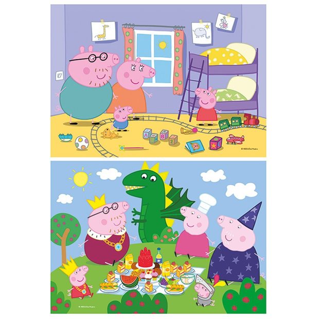 Παζλ 2x20pcs Super Color Peppa Pig - 1200-24778