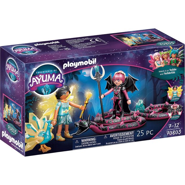 Playmobil Ayuma Crystal Fairy Και Bat Fairy Με Μαγικά Ζώα - 70803
