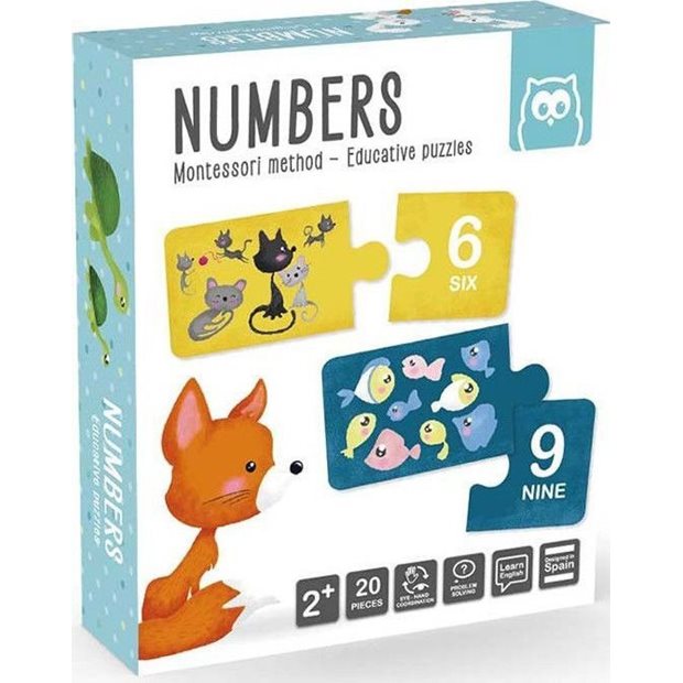 Παζλ Αριθμοι 20τμχ Eurekakids P&G Montessori - 483024