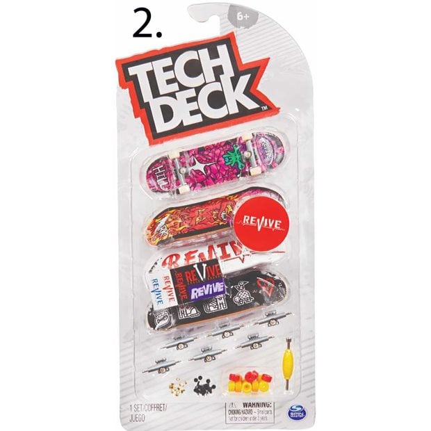 Finger Skates Σανιδα Μινιατουρα Tech Deck 4Τμχ - 32.099868