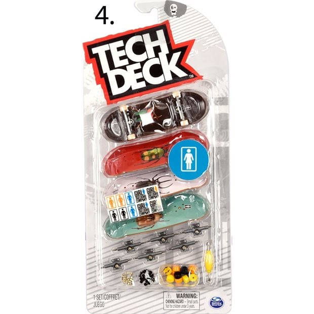 Finger Skates Σανιδα Μινιατουρα Tech Deck 4Τμχ - 32.099868