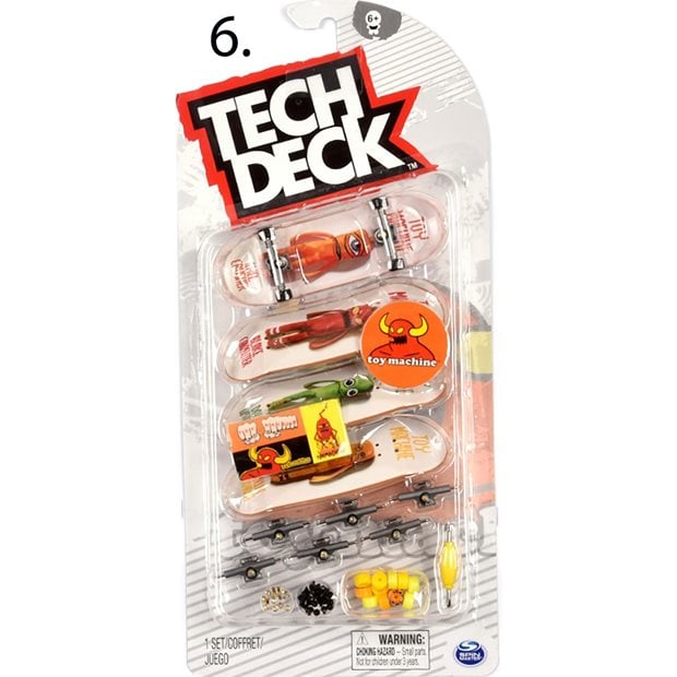 Finger Skates Σανιδα Μινιατουρα Tech Deck 4Τμχ - 32.099868