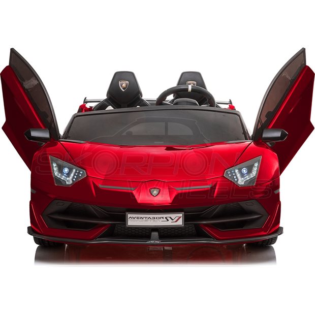 Ηλεκτροκίνητο Αυτοκίνητο Lamborghini Aventador SVJ Original License 24V - Κόκκινο | Skorpion Wheels - 52460691