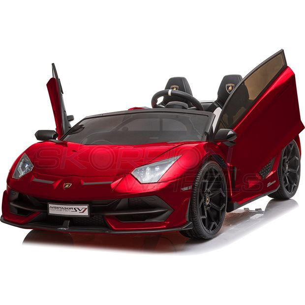 Ηλεκτροκίνητο Αυτοκίνητο Lamborghini Aventador SVJ Original License 24V - Κόκκινο | Skorpion Wheels - 52460691