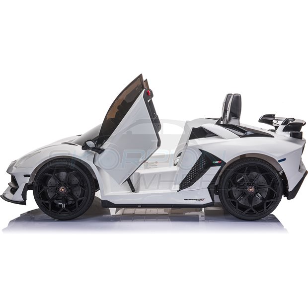 Ηλεκτροκίνητο Αυτοκίνητο Lamborghini Aventador SVJ Original License 12V - Λευκό | Skorpion Wheels - 5246069
