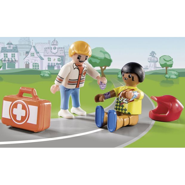 Playmobil Duck On Call Επιχείρηση Διάσωσης Διάσωση Στα Go-Kart - 70919