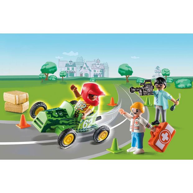 Playmobil Duck On Call Επιχείρηση Διάσωσης Διάσωση Στα Go-Kart - 70919