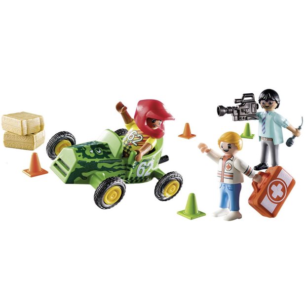 Playmobil Duck On Call Επιχείρηση Διάσωσης Διάσωση Στα Go-Kart - 70919