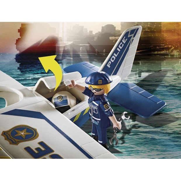 Playmobil City Action Καταδίωξη Λαθρέμπορου Από Αστυνομικό Υδροπλάνο - 70779