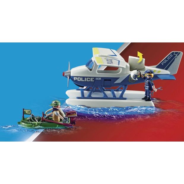 Playmobil City Action Καταδίωξη Λαθρέμπορου Από Αστυνομικό Υδροπλάνο - 70779