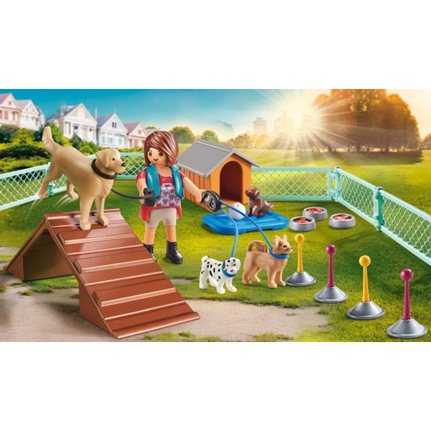 Playmobil City Life Gift Set Εκπαιδεύτρια Σκύλων - 70676