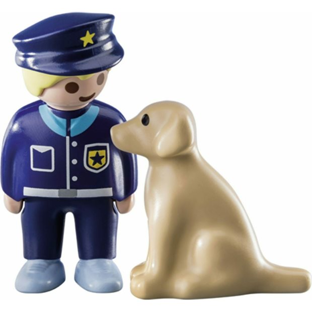 Playmobil 1.2.3 Αστυνομικός Με Εκπαιδευμένο Σκύλο - 70408