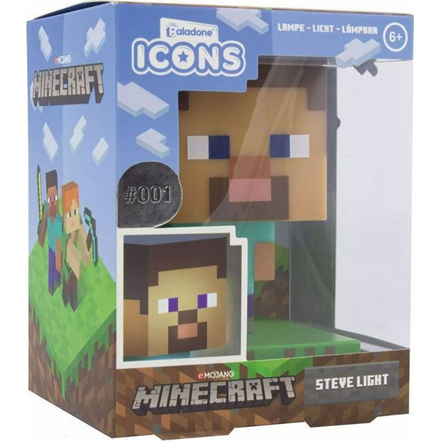 Φωτιστικο Minecraft Steve Icon Light Paladone - PP6594MCFV2