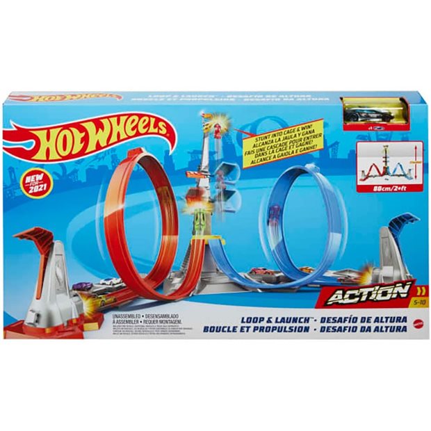 Hot Wheels Πιστα Διπλη Εκτοξευση & Λουπ Mattel - GRW39