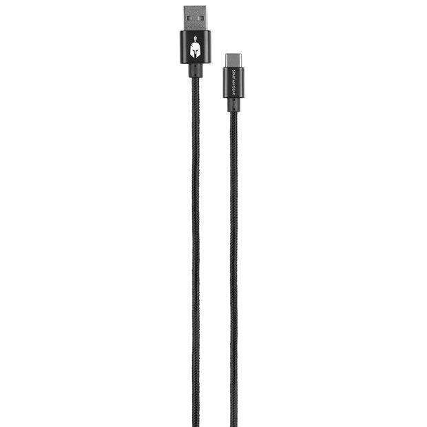 USB Καλώδιο Type C - Spartan Gear | Μαύρο - 066085