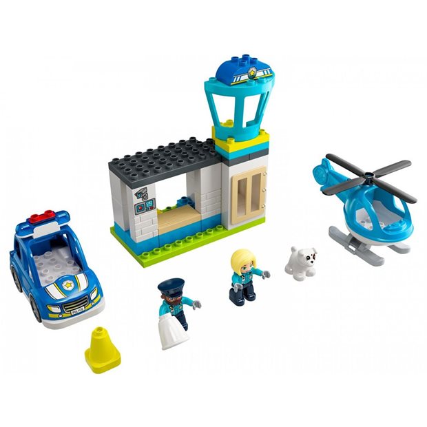 Lego Duplo Police Station & Helicopter - 10959
