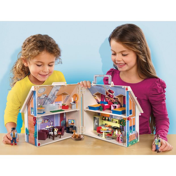 Playmobil Dollhouse Μοντέρνο Κουκλόσπιτο-Βαλιτσάκι - 70985