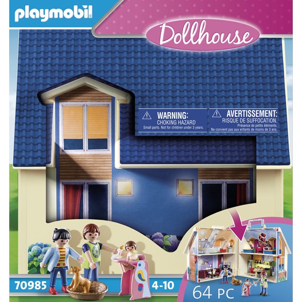 Playmobil Dollhouse Μοντέρνο Κουκλόσπιτο-Βαλιτσάκι - 70985