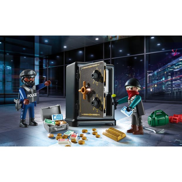 Playmobil City Action Starter Pack Σύλληψη Διαρρήκτη Χρηματοκιβωτίου - 70908