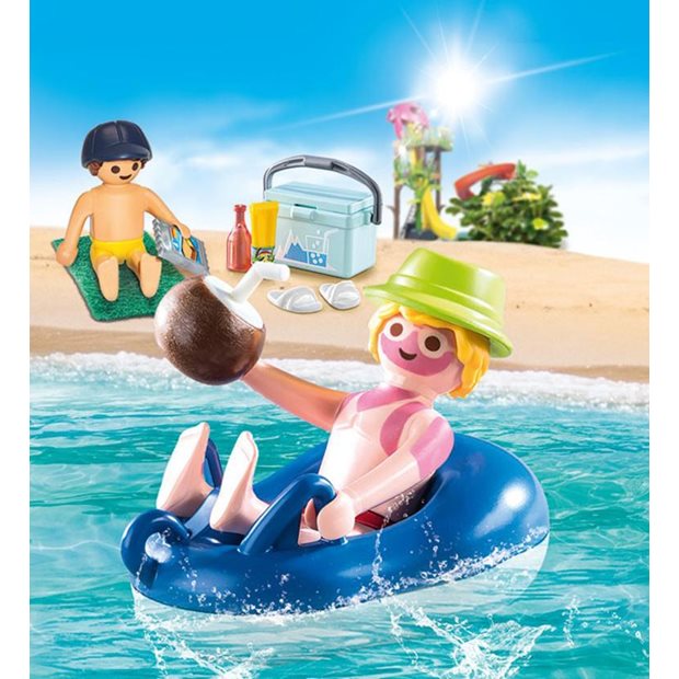 Playmobil Family Fun Παραθεριστής Με Φουσκωτή Κουλούρα - 70112