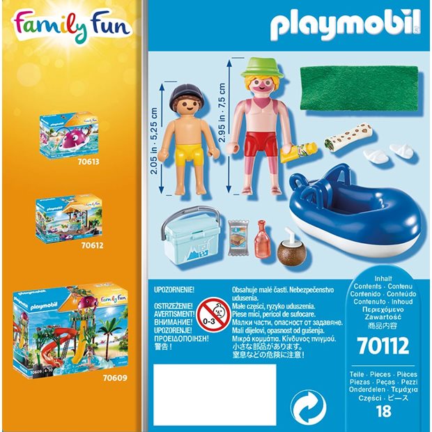 Playmobil Family Fun Παραθεριστής Με Φουσκωτή Κουλούρα - 70112