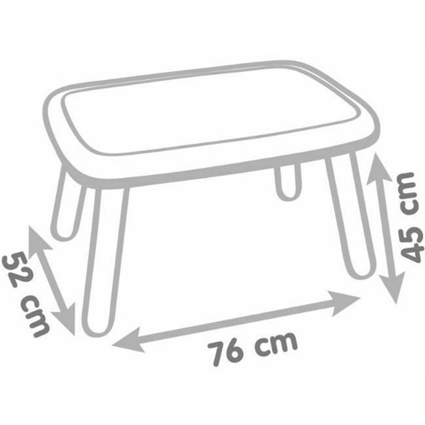 Παιδικο Τραπεζακι Smoby Kid Table Λευκο - 880405