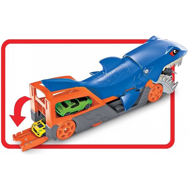 Hot Wheels Νταλικα Καρχαριας Shark Chomp Transporter - GVG36