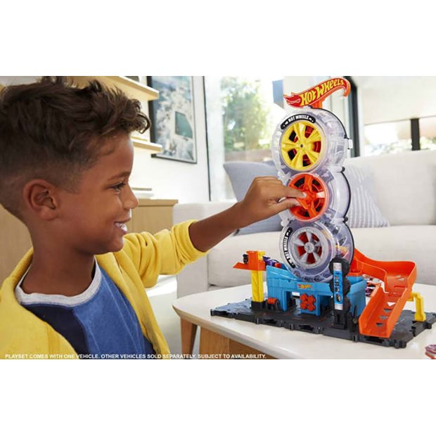 Hot Wheels Πιστα City Με Περιστρεφομενες Ροδες - HDP02