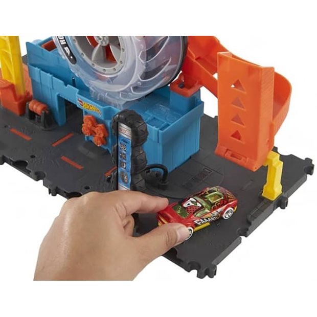 Hot Wheels Πιστα City Με Περιστρεφομενες Ροδες - HDP02
