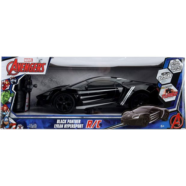 Τηλεκατευθυνομενο Dickie Toys RC Marvel Panther Lykan Hypersport Turbo - 253226001